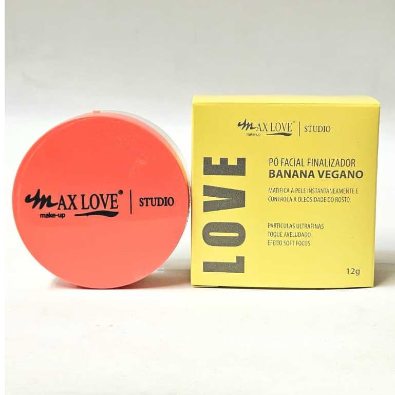 Pó Facial Finalizador Banana Vegano - Max Love