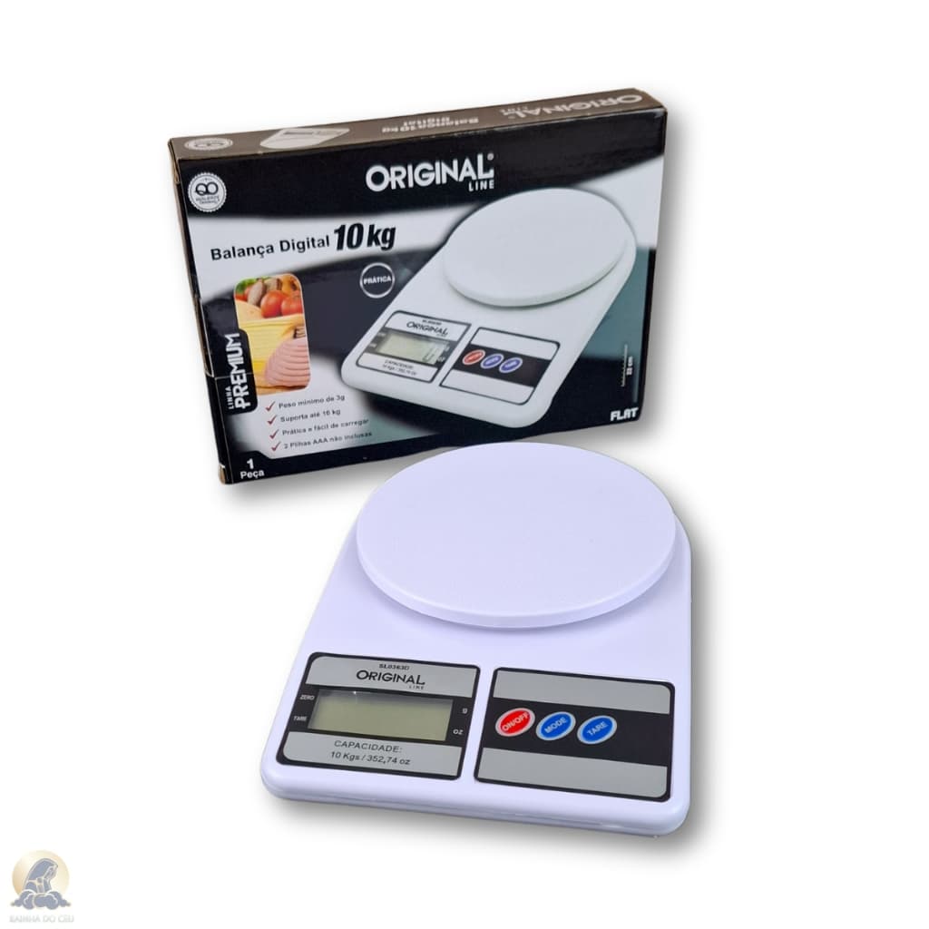 Balança de cozinha digital Alta precisão pilhas AA 10kg