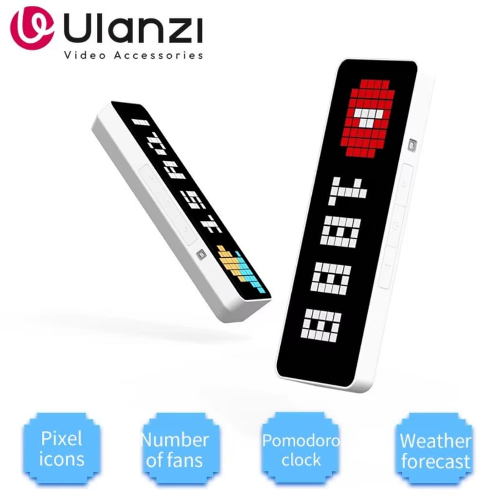 Ulanzi TC001 Relógio Pixel Inteligente – YouTube Followers – Envio 24h
