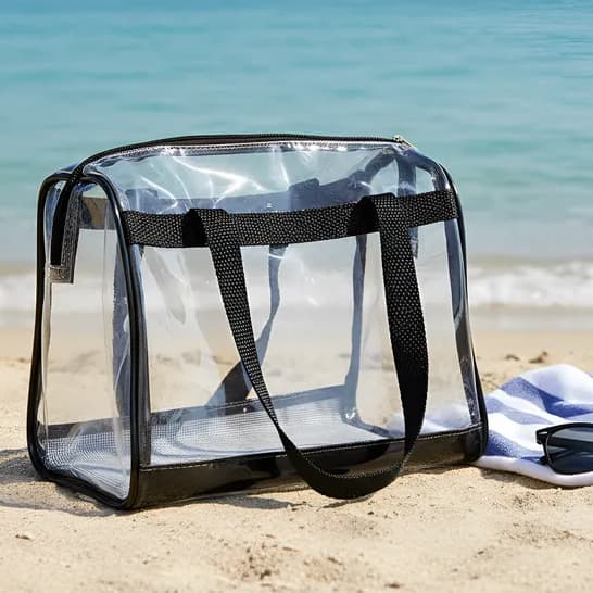 Bolsa de Praia Transparente Verão Moda Praia Piscina em PVC