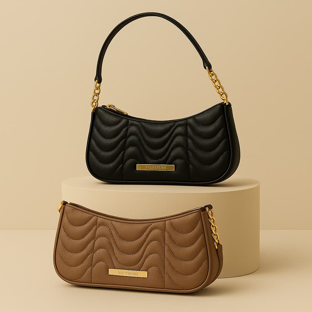 Kit 2 Bolsa Feminina Casual Modelo Copacabana Elegante Estilosa - Envio Imediato Promoção