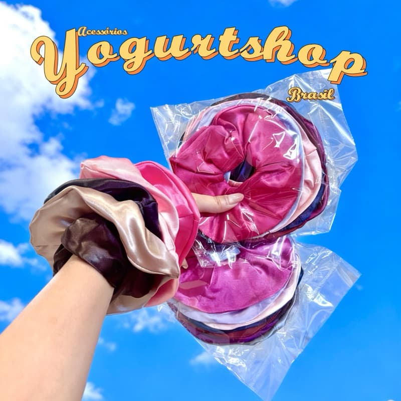 Kit 12 unid Xuxinha De Cetim Scrunchies Laço de Cabelo Anti Frizz Elastico de Cabelo Cor enviada aleatoriamente