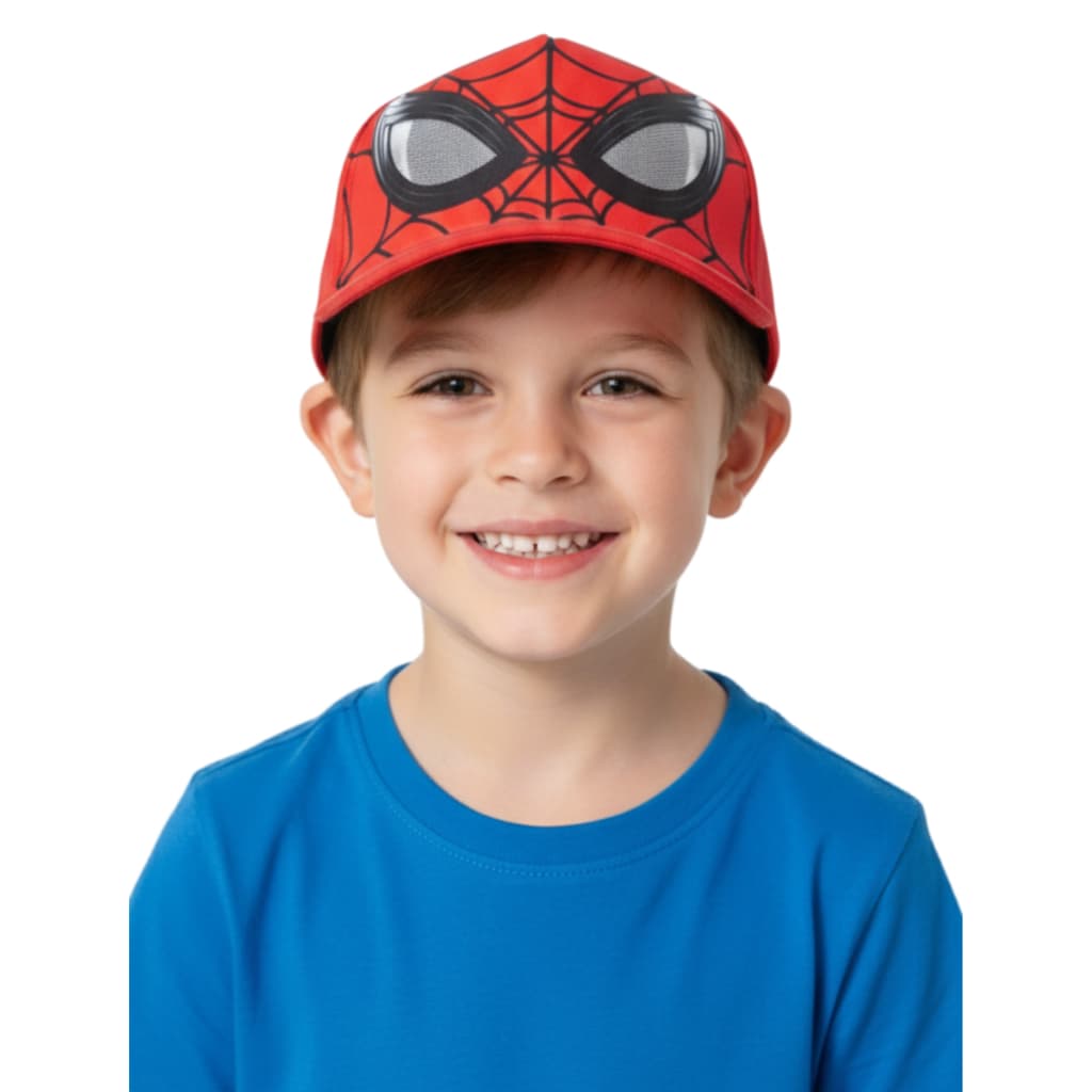 Boné Infantil Herói Aranha Super Estiloso Moda Verão Meninos Acessório Infantil