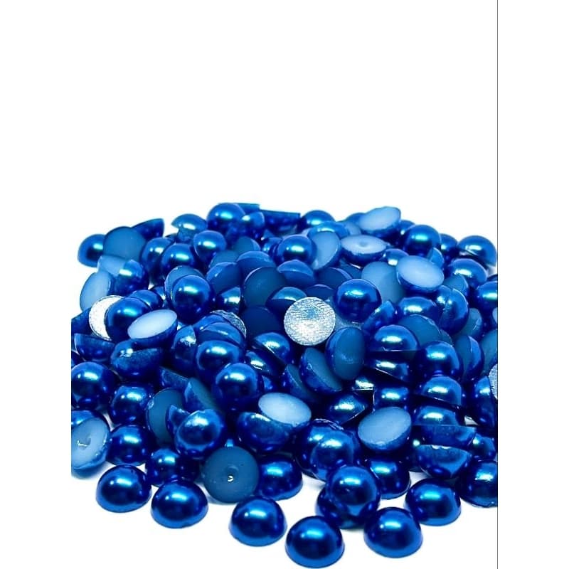 Meia Pérola Abs 8mm - AZUL ROYAL -  Pacote com 500 gramas