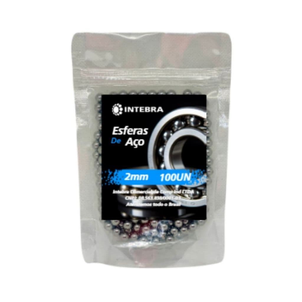 Esfera Aço Cromo 2mm - Alta Precisão Rolamento 100 Peças
