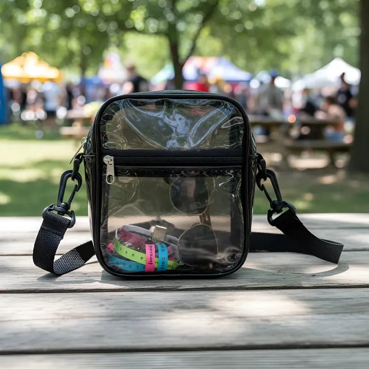 Bolsa De Ombro Lateral Adulto Infantil Transparente Unissex Mochila Cores Diversas