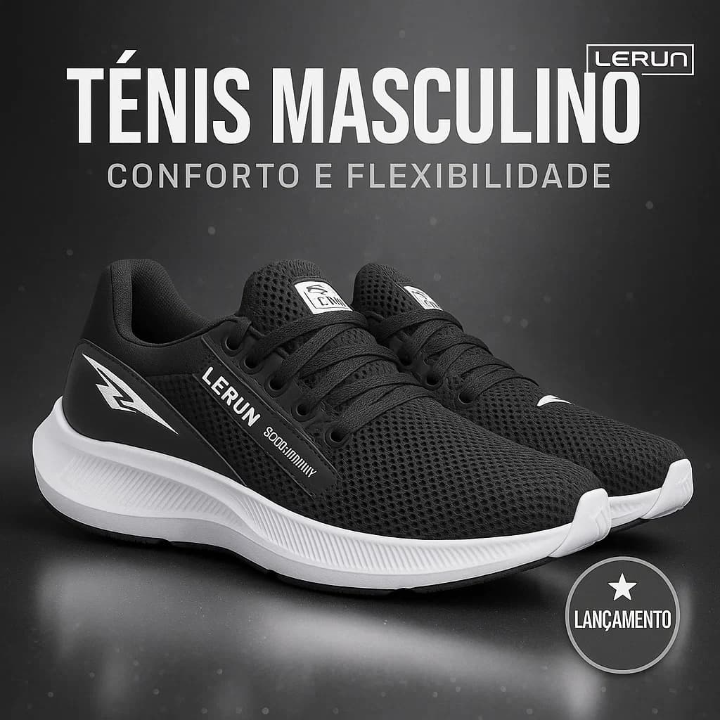 Tênis Masculino Academia Caminhada Corrida Casual Esportivo Leve Confortável Uso Diário 38-43