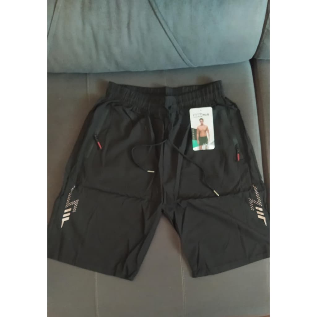 Bermuda Masculina Plus Size com Cintura Elástica
