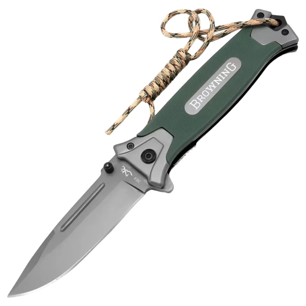 Canivete Browning 364 Flipper G-10 Aço Inox camping pesca
