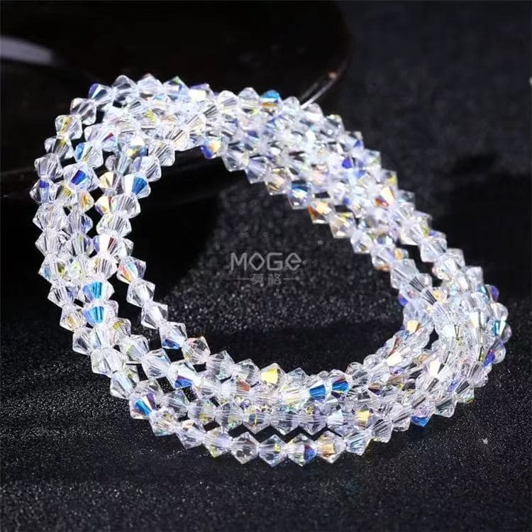Kit 12 Pulseira criativa de corrente de 4mm com pérolas artificiais brancas, 12 peças, para mulheres