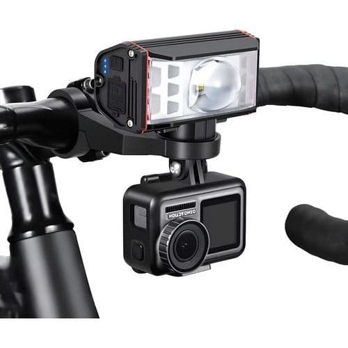 Farol com Suporte Velocimetro, GPS ou Gopro Super Led Ws-5259 com sinalizador power bank Lanterna Bike 50.000 Lumens