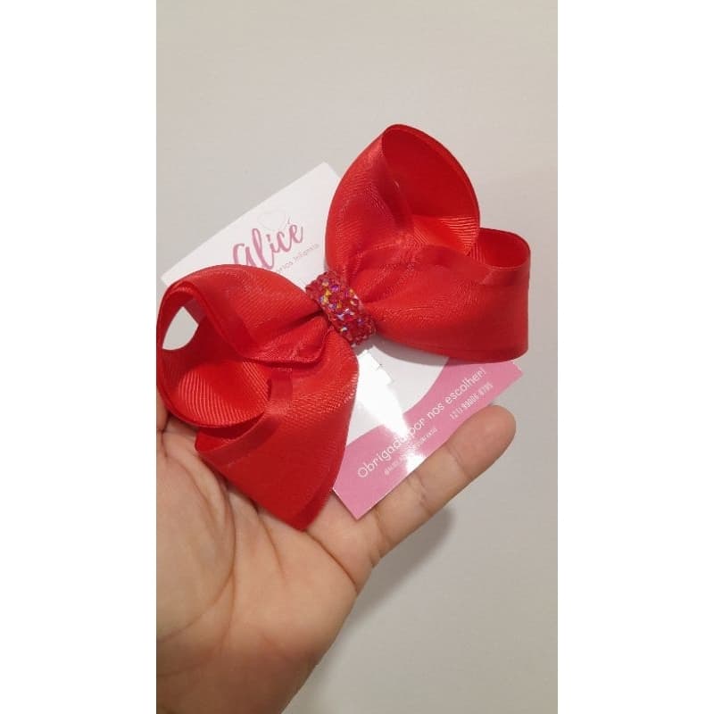 Laço vermelho/ laço de organza/laço de natal /laço G / laço infantil/ laço de cabelo