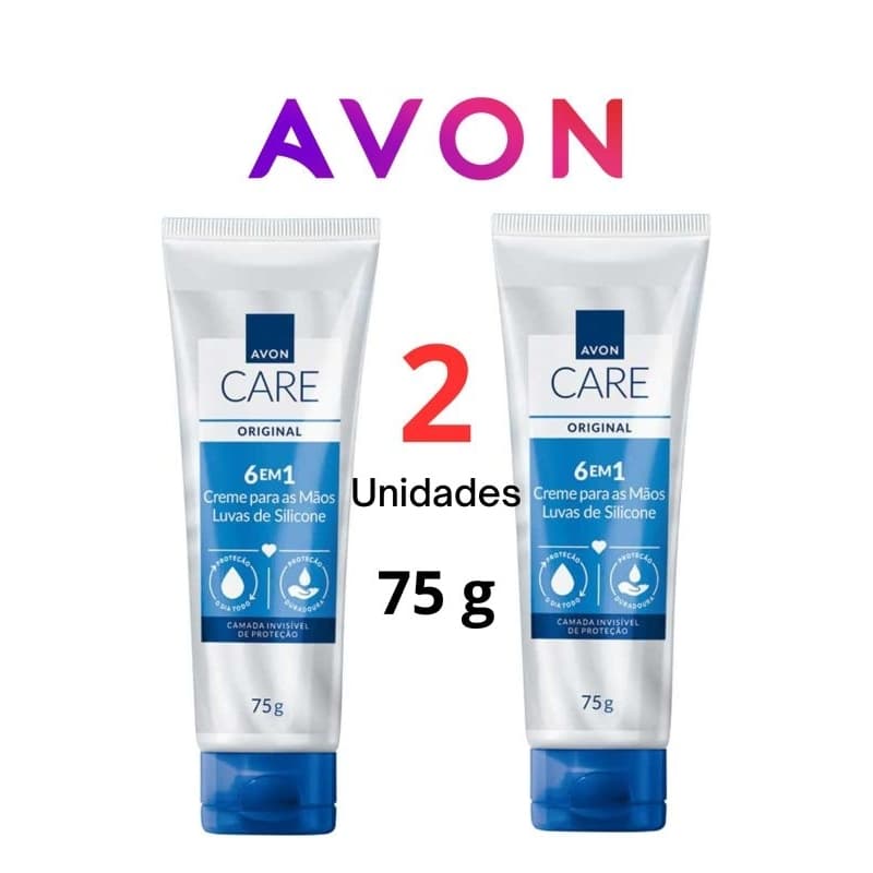 Kit Creme De Mãos Luva De Silicone 75g 2,4 ou 6 un Avon