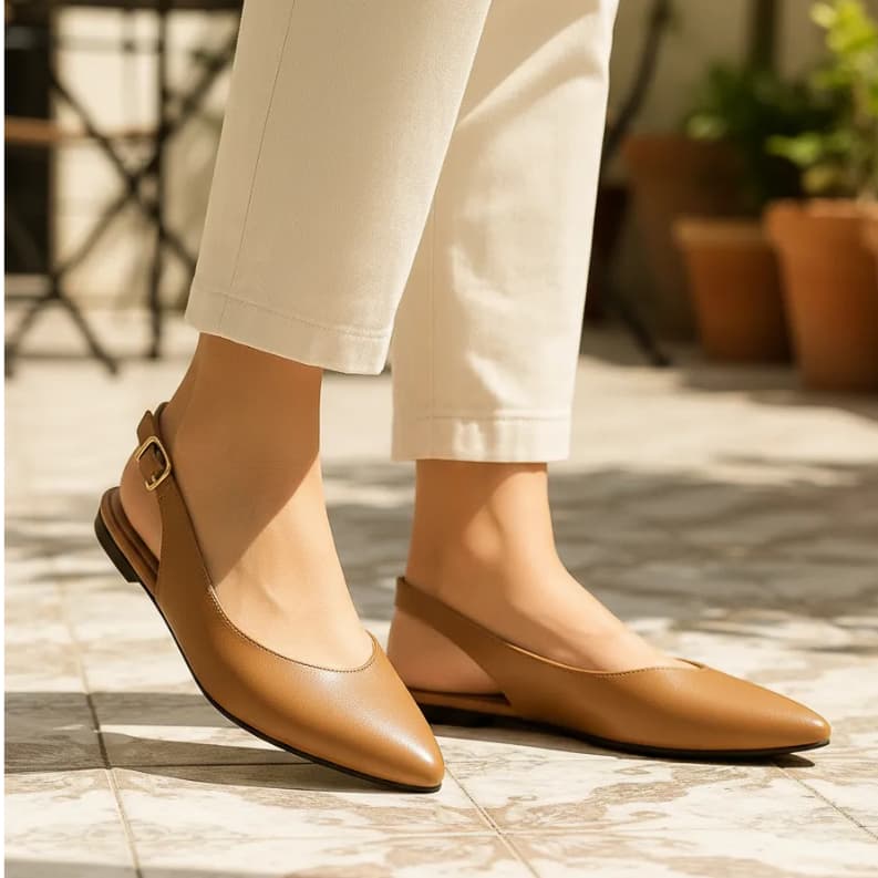 Sapatilha Slingback Bico Fino AVND Camille