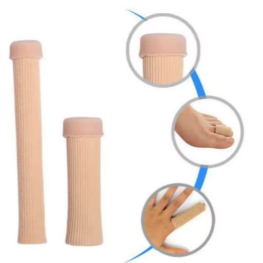 Tubo Protetor Silicone Dedal para Calos e Calosidades – Conforto Diário 15 x 2,5CM - MÉDIO