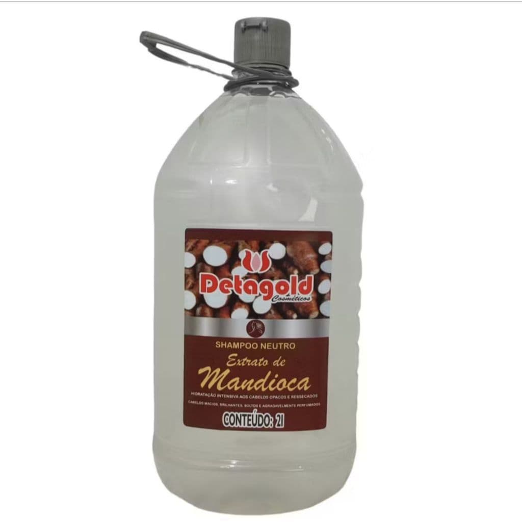 SHAMPOO EXTRATO MANDIOCA 2 LITROS - DETAGOLD
