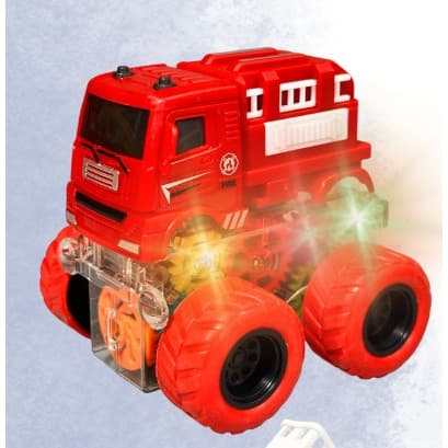 Mini Carrinho De Fricção Caminhão Bombeiro E Lixeiro 4x4 Big Foot Carro de Brinquedo