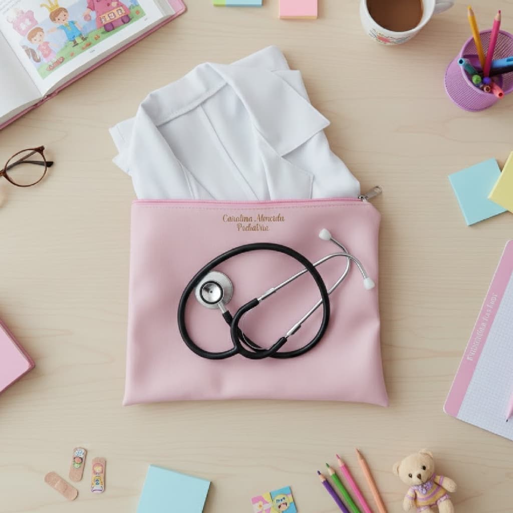 porta jaleco scrub pijama personalizado enfermagem medicina nutrição fisioterapia odontologia
