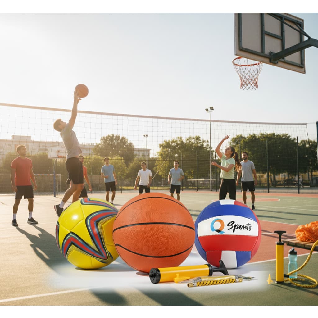 Kit Bolas Esportivas Futebol Vôlei Basquete Campo Bomba Treino Jogo Infantil Adulto Profissional