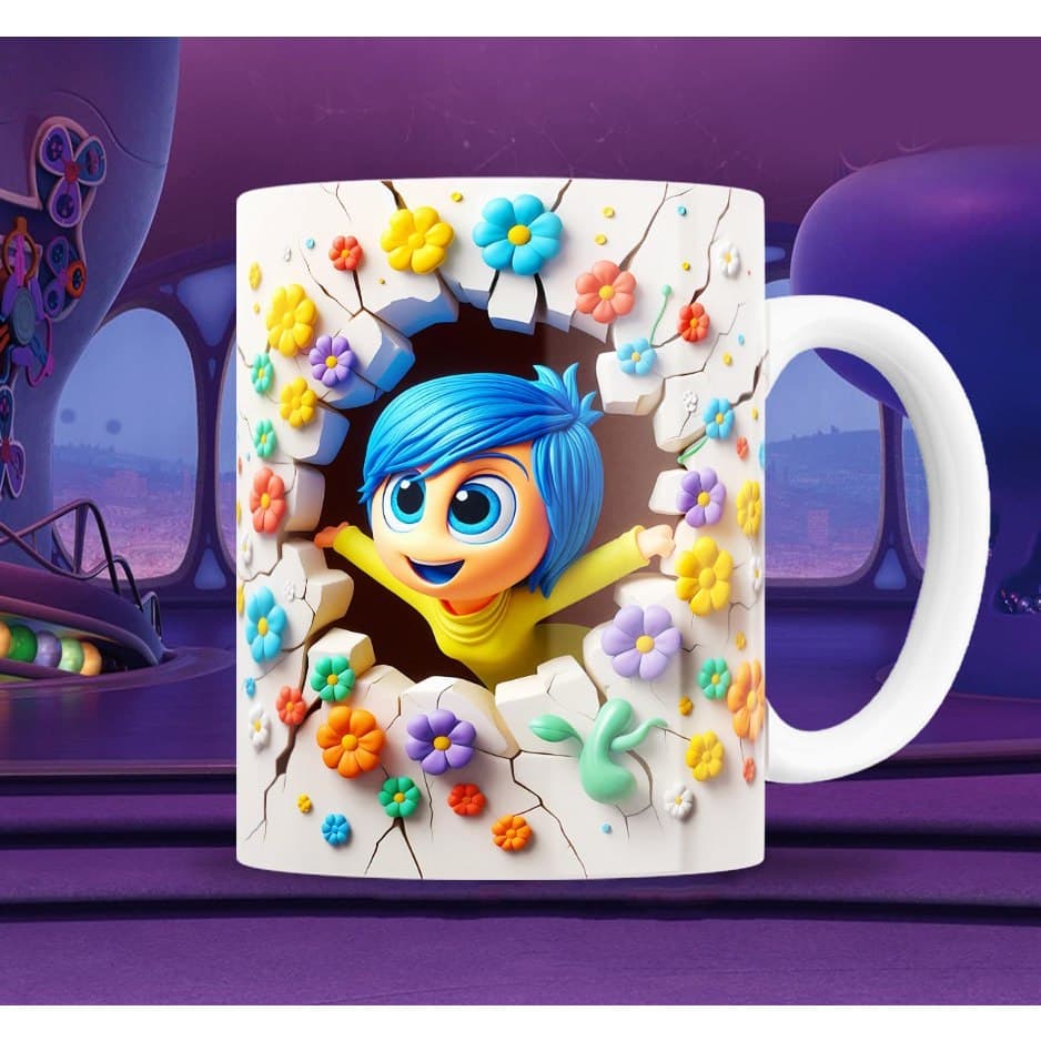 Caneca Personalizada Divertidamente - Efeito 3D (325 ml) - Temos outras estampas
