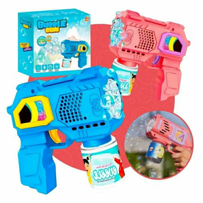 Brinquedo Arminha de Bolha de Sabão Automática Com Luzes Infantil