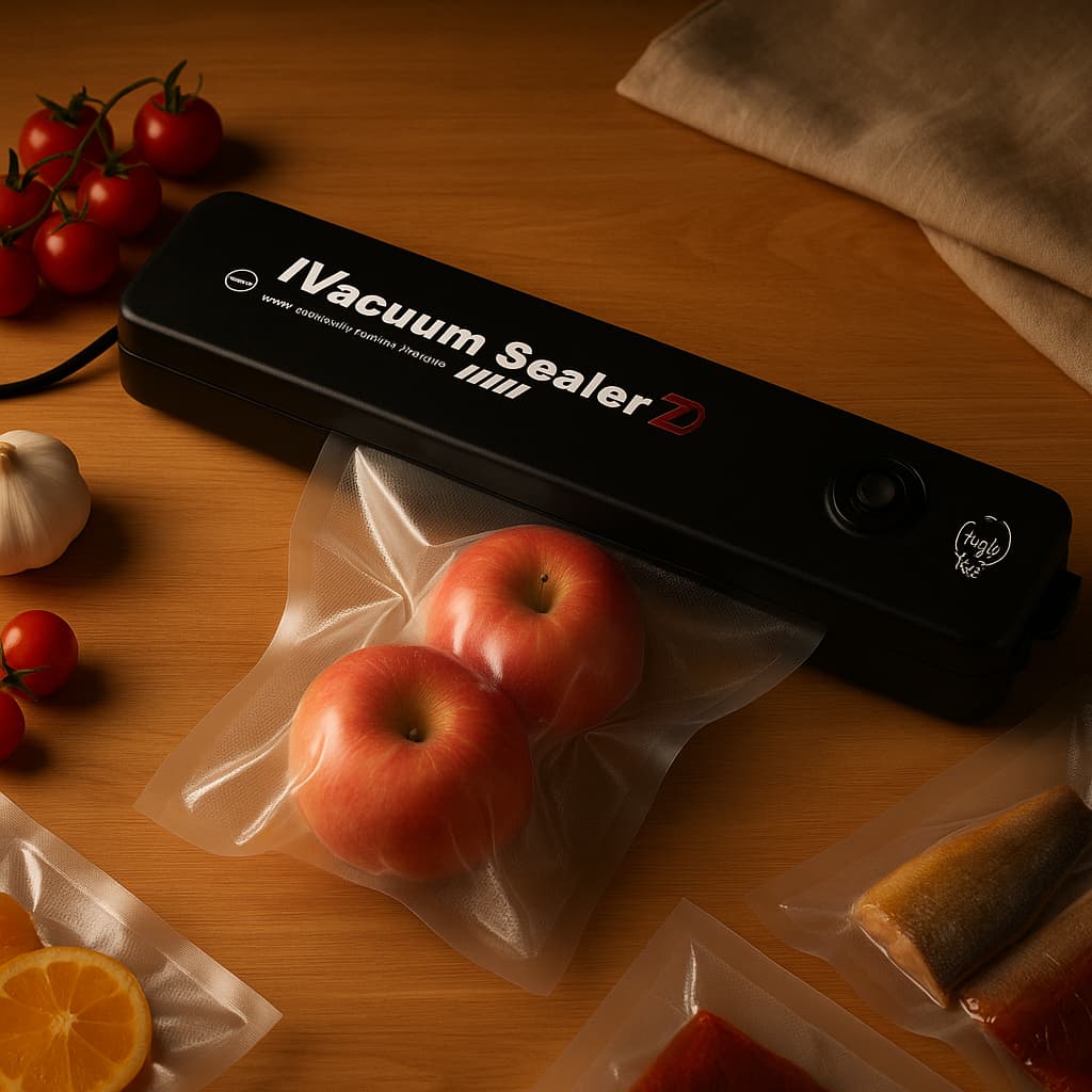 Seladora Embaladora de Alimentos a Vácuo Automática Portátil Doméstica Bivolt