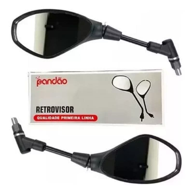 Retrovisor Espelho Haste Curta 360º Bmw F800 Titan Cb300 Par