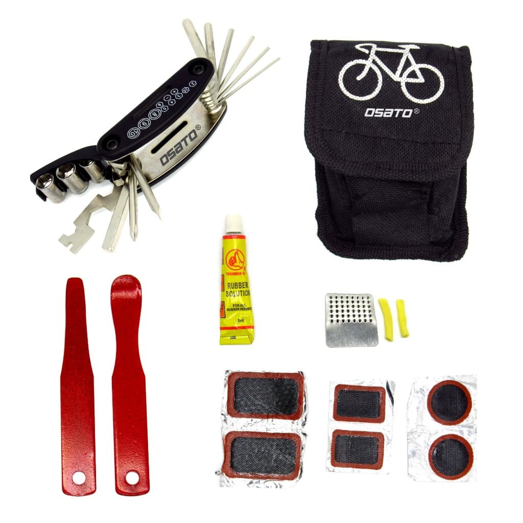 Kit Ferramentas Bike Chaves Remendo Pneu Reparo Bicicleta