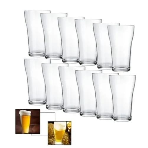 JOGO DE COPOS CHOPPINHO 200ML NADIR VIDRO TEMPERADO KIT COPO CHOPPINHO 24UN