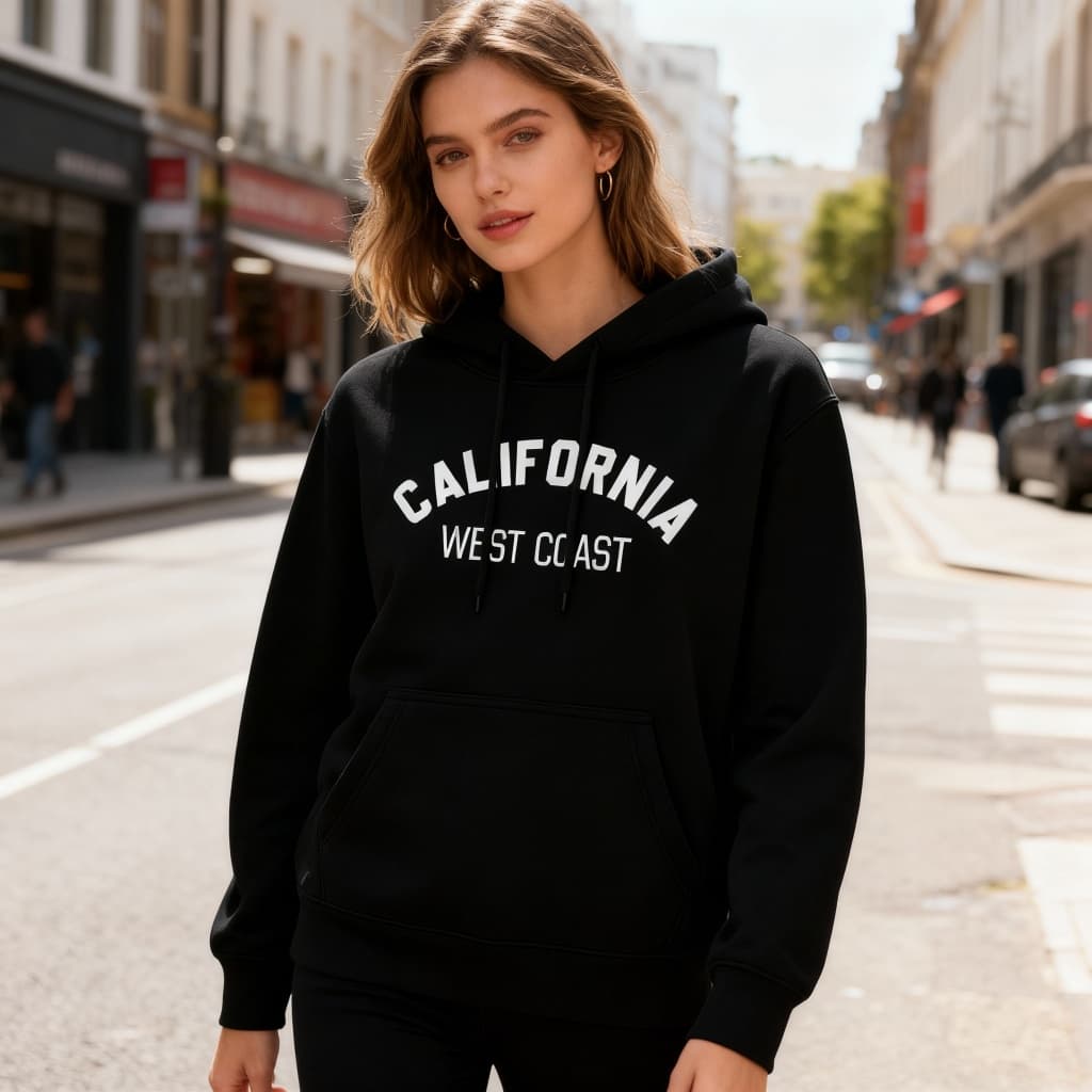 Moletom Streetwear California West Coast 100% Algodão Casual Moderno