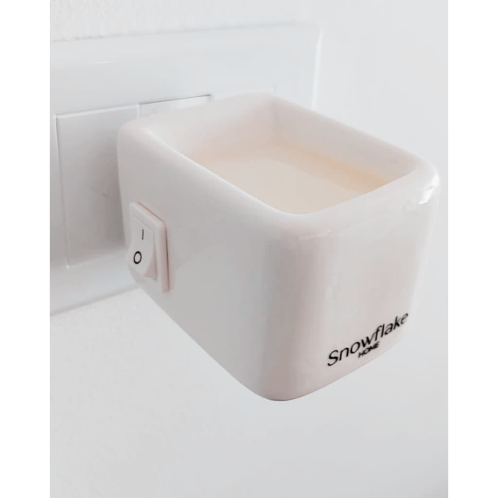 Difusor Elétrico de Porcelana Branco - Snowflake Home