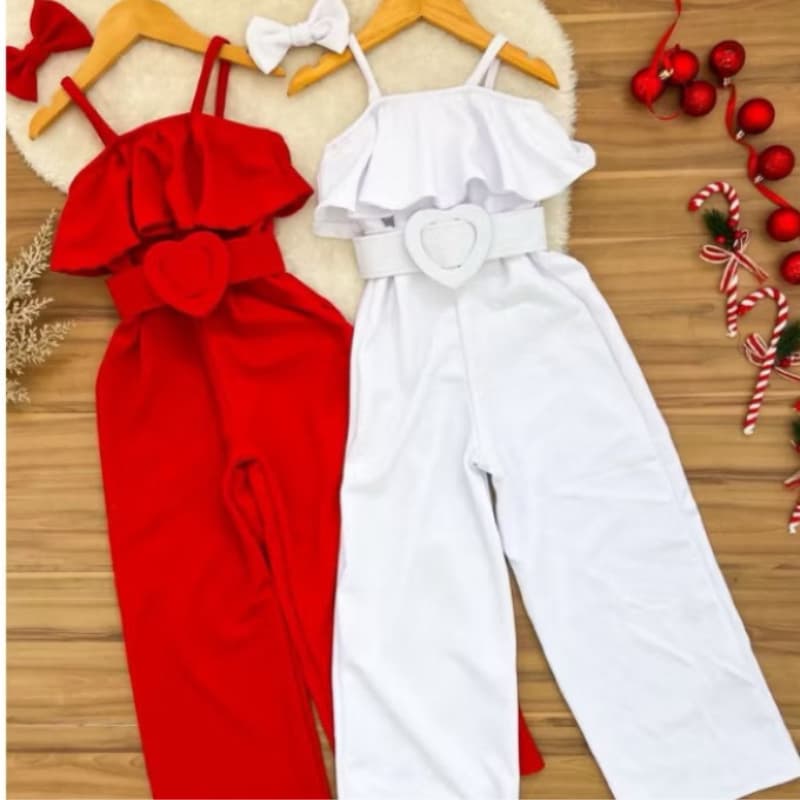 Macacão Pantalona Infantil Festa Mini Diva Bloguerinha  Coleção VerãoTamanho PP P M G