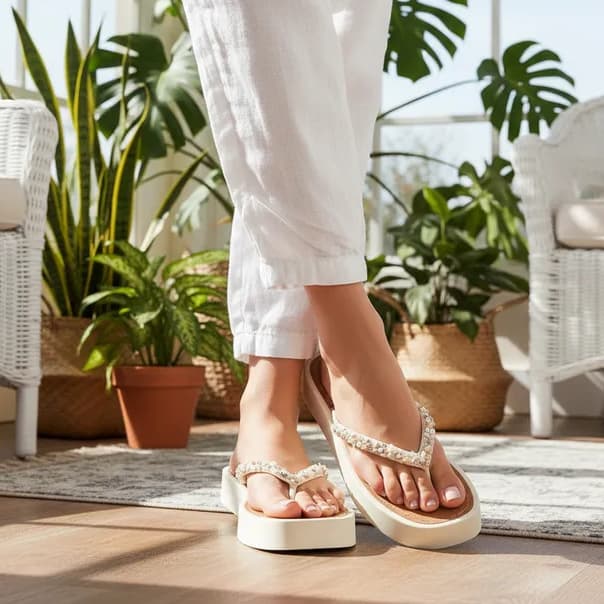 Chinelo Flatform Plataforma Pedrarias Sandália Casual Verão 34 ao 39