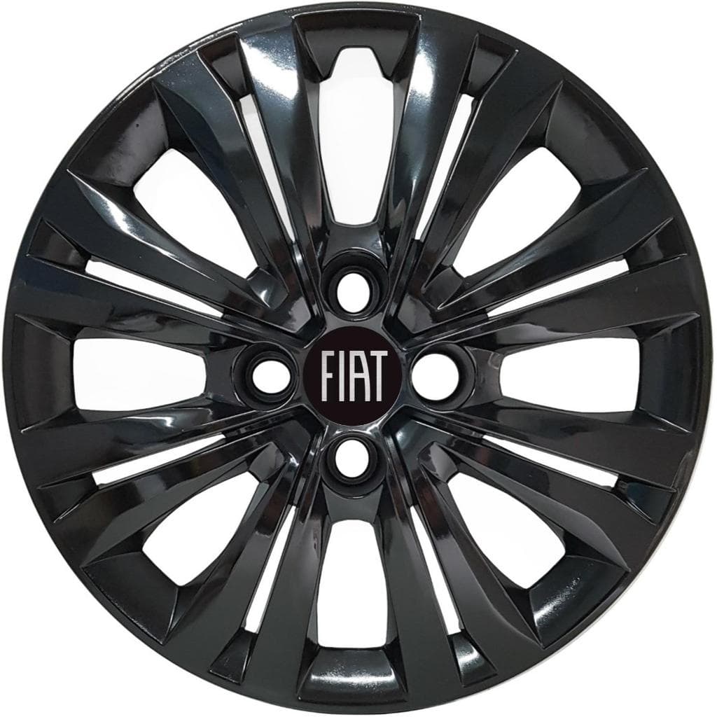 Calota UNIDADE Aro 14 Esportiva Preto Black Piano  Strada Palio Uno Mobi Argo Cronos  G245pbu
