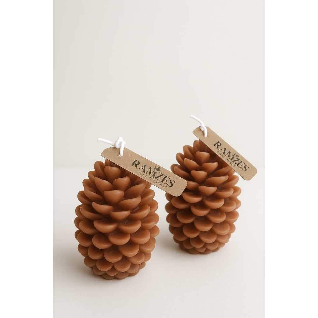 Vela de Natal, Vela Aromática de Natal, vela decorativa e aromática de Natal, Pinha, Vela de Pinha