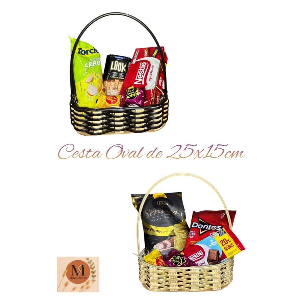 Kit 10 Cesta Fraldeira Oval 25x15x6cm , Presentes, Lembrancinhas, Organização