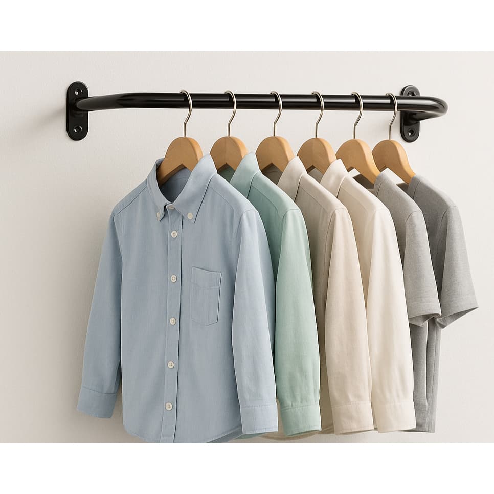 Arara Suporte de Roupas Cabideiro 70cm Reforçado - PRETO