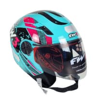 Capacete FW3 X OPEN Speed Azul Brilhante Com Preto