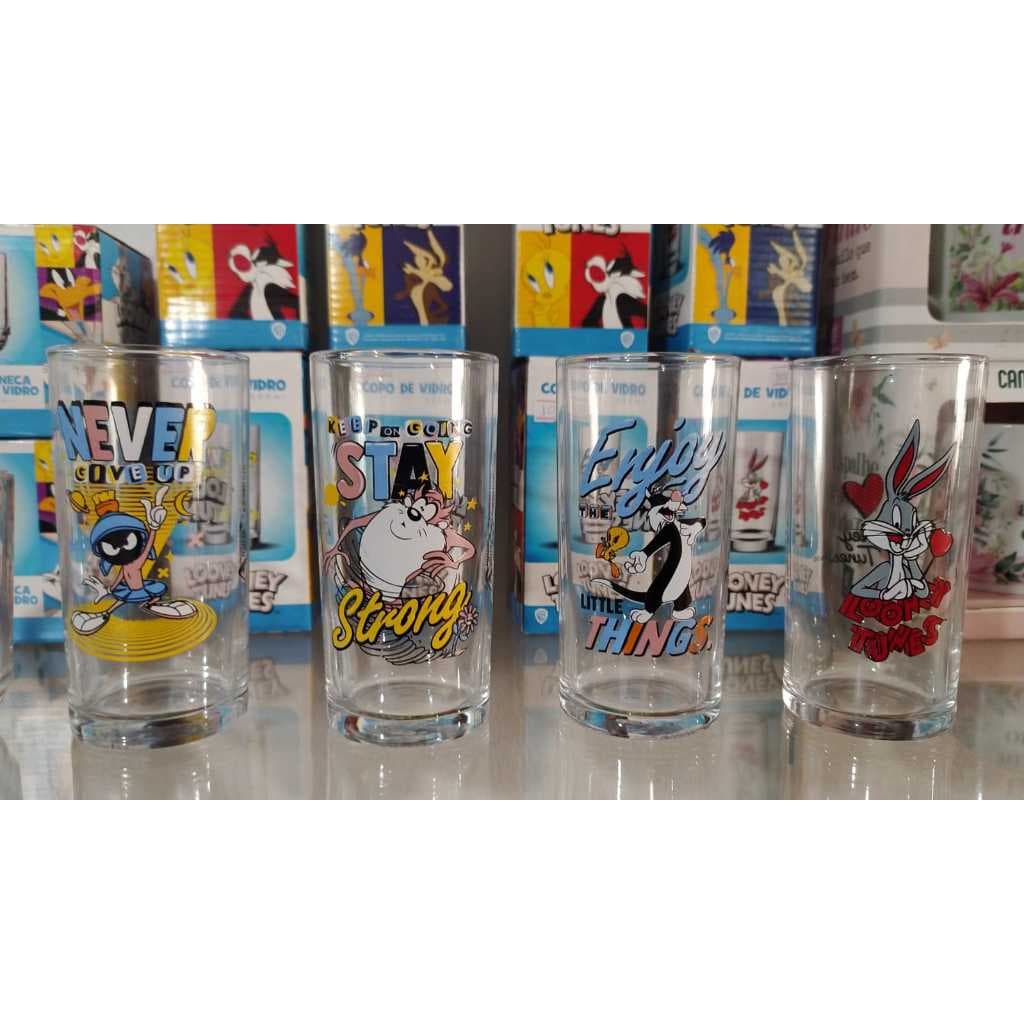 Copo Alto Looney Tunes 300ml Allmix- Copo Para Água , Copo Personalizado