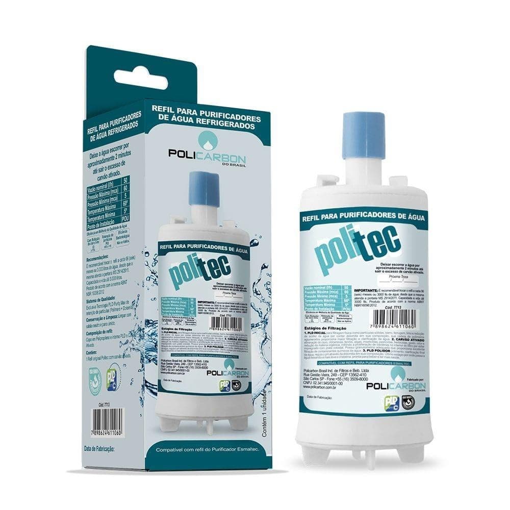 Filtro Refil Compatível Purificador Bebedouro Esmaltec Acqua7