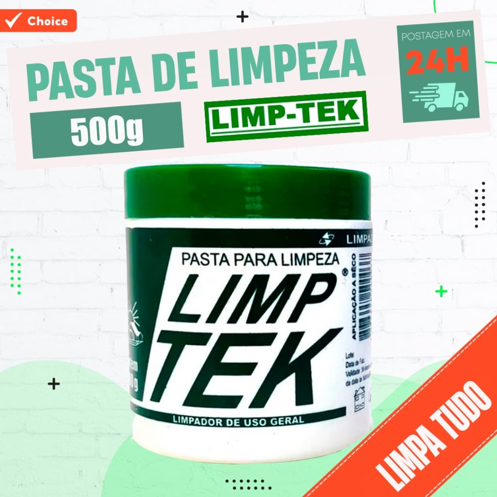 Pasta De Limpeza Lavagem A Seco Limptek Limp Tek Com 500gr