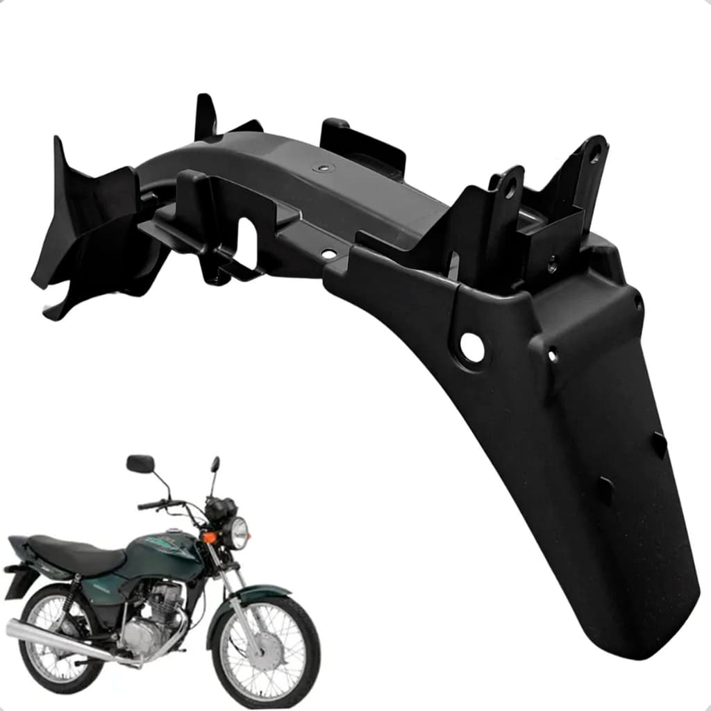 Paralama Traseiro CG Titan 125 2000 a 2004 - Fan 125 2005 a 2008