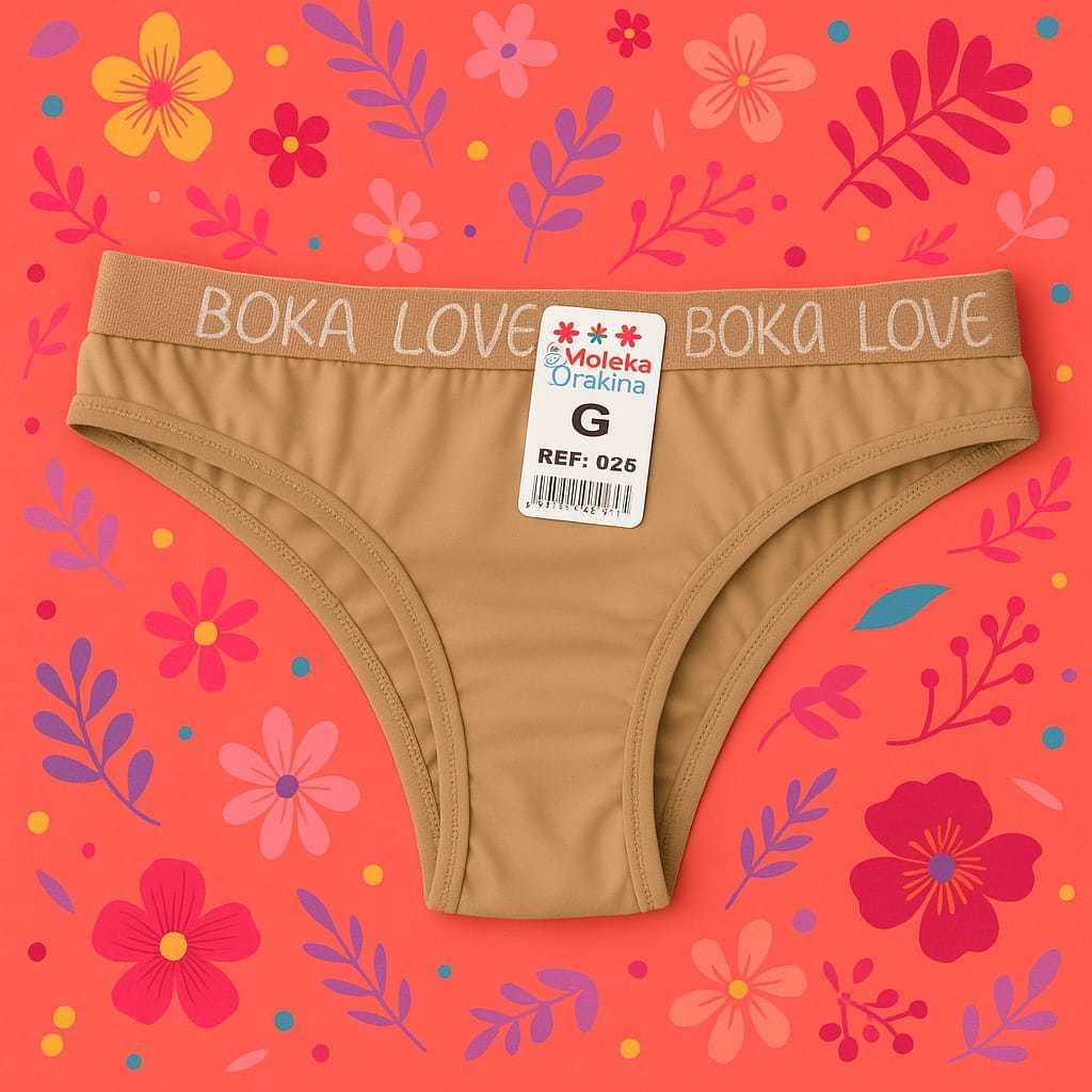 Kit 3 Calcinha Fio Dental De Algodão Com Cós Alto Boka Love Calcinhas Conforto