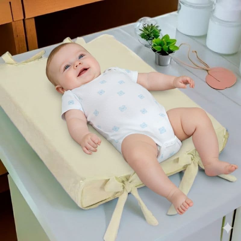 Trocador de Fralda Luxo Anatômico De Cômoda Para Bebe Plastificado Capa Removivel Cores lisa