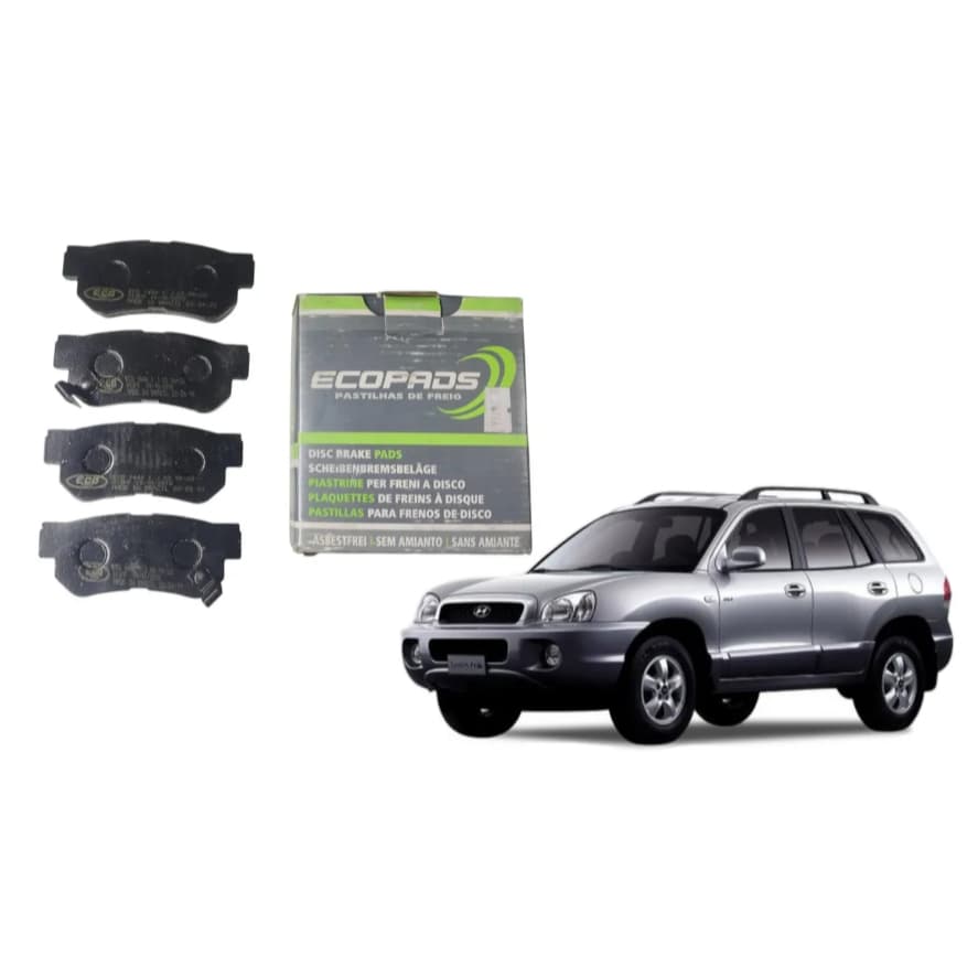 Pastilhas Traseira HIUNDAY Azera V6 Elantra Sonata Tucson Sportage SANTA FÉ DE 2006 ATÉ 2010 ECO 1440