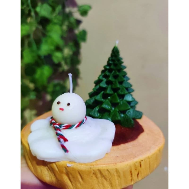 Velas aromáticas para o natal/ vela de copo/ vela pinheiro natal/boneco de neve