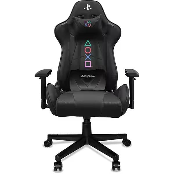 Cadeira Gamer PlayStation, com encosto inclinável e ajuste de altura, Preta, PA4D, XL-1315-4D, Playstation - CX 1 UN