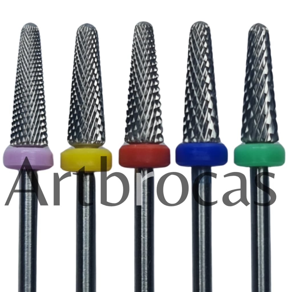 Broca de tungstenio conica cone para unhas de gel alongamento cuticula curvatura nivelamento limpeza