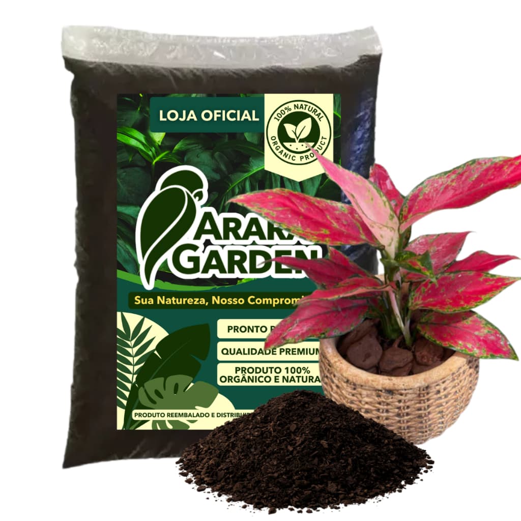 Terra Vegetal Adubada para Aglaomena Orgânico Pronto Para Uso Jardim 2kg/5kg/10kg/20kg