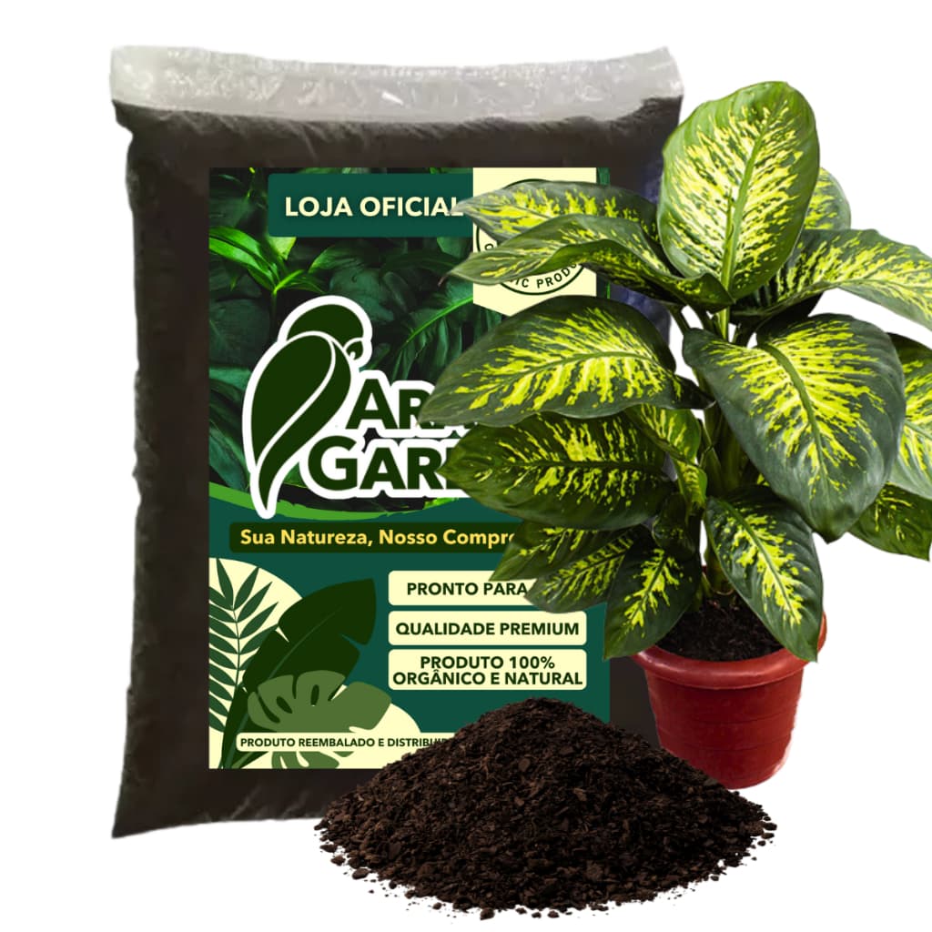 Terra Vegetal Adubada para Comigo ninguem pode Orgânico Pronto Para Uso Jardim 2kg/5kg/10kg/20kg